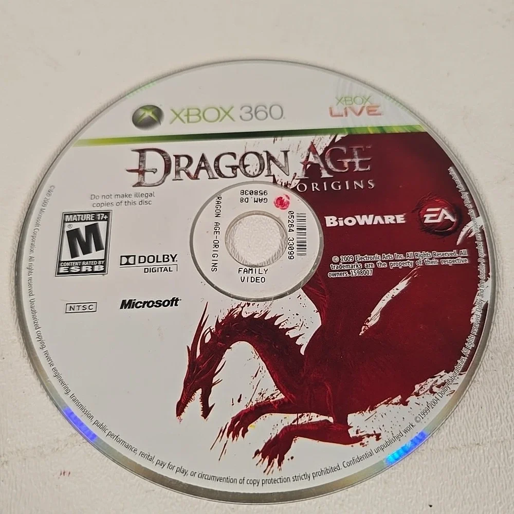 Dragon Age: Origins (Microsoft Xbox 360, 2009) *Disc Only*